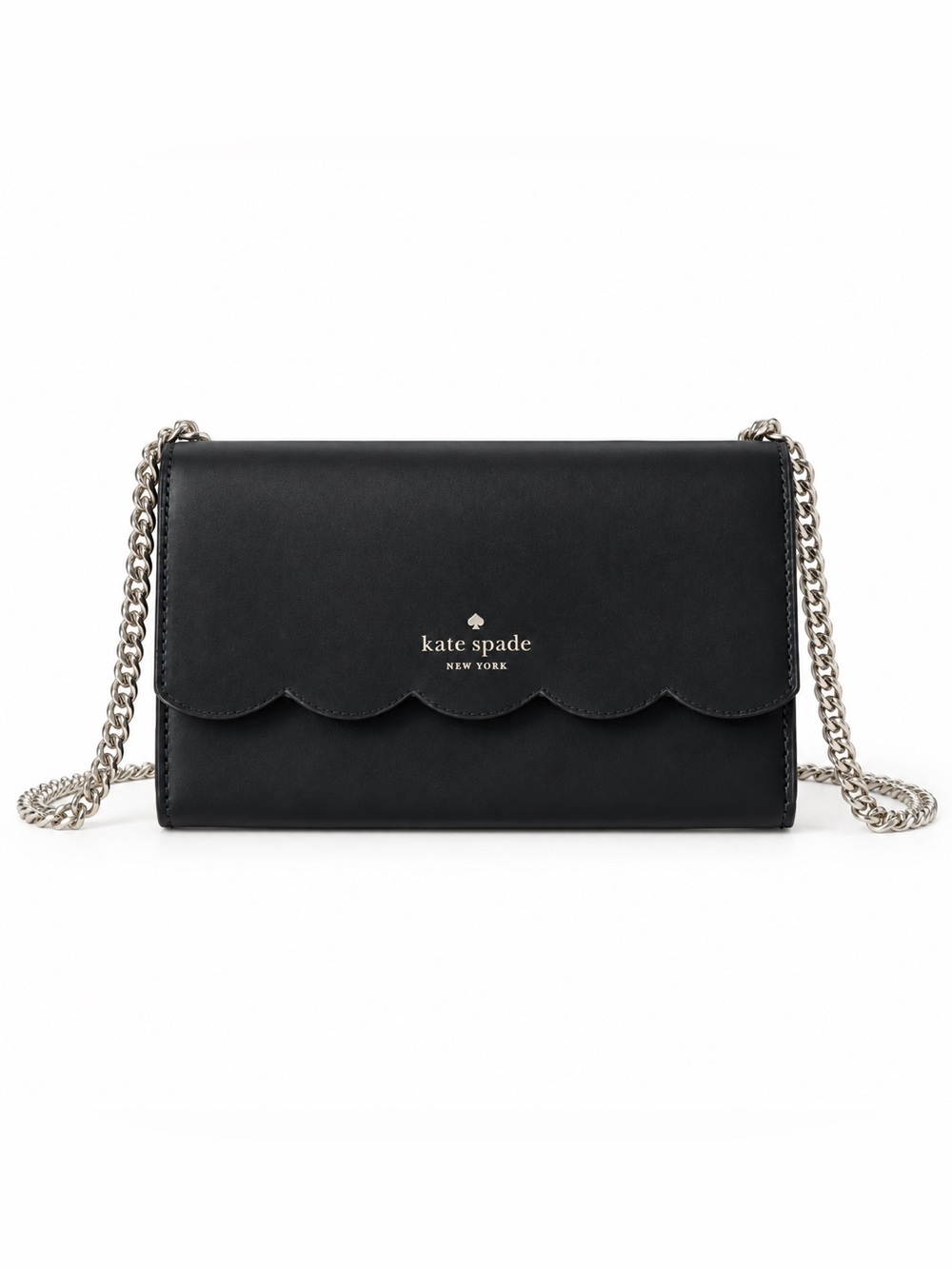 KATE SPADE Black golden tone Chain small Wallet crossbody bag NWOT